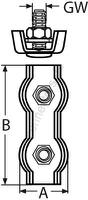 Duplex Drahtseilklemme