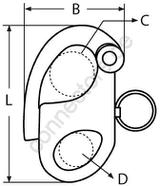 Fixed snap shackle