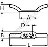 Flag pole cleat