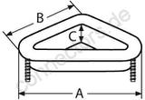 Hawse pipe triangular