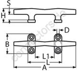 Hollow base cleat