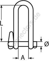 Key pin shackle