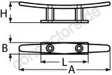 Low flat cleat