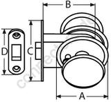 Magnetic door latch