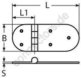 Scharnier - Guss Hinge