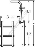 Sternmount foldable steps