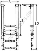 Telescope-boarding-steps for top of the platform