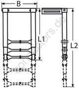 Telescope boarding Steps for under platform mounting