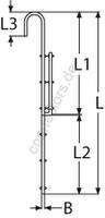 Transom folding steps