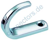 Coat hook, polished