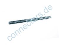 Dowel screw with left thread