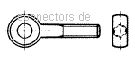 Augenschrauben, Form B - DIN 444