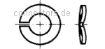 Federringe, gewölbt - DIN 128 A