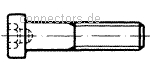 Hexagon socket head screw with centric hole, low profile - DIN 6912