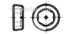 Hexagon socket pipe plugs, conical thread - DIN 906