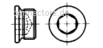 Hexagon socket screw plugs with cylindric thread - DIN 908