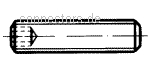 Hexagon socket setscrews with flat point - DIN 913 / ISO 4026