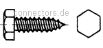 Hexagon tapping screws - DIN 7976 / ISO 1479