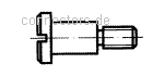 Slotted pan head screws with shoulder - DIN 923