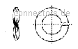 Spring lock washers, square end - DIN 127 B