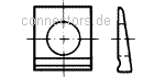 Square taper washers for I-sections - DIN 435