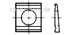 Square taper washers for U-sections - DIN 434