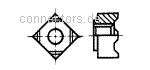 Square weld nuts - DIN 928