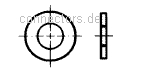 Washers for cheese headscrews - DIN 433 / ISO 7092