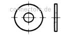 Washers with outside diameter ≈ 3x nominal thread diameter - DIN 9021 / ISO 7093