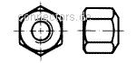 Гайки шестигранные высотой ≈ 1.5 d, форма В - DIN 6330