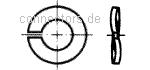 Шайбы пружинные, форма В - волнистые - DIN 128 B