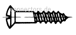Шуруп по дереву с полупотайной головкой - DIN 95